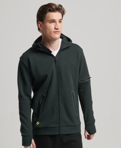 Gymtech Zip Up Hoodie Academy Dark Green M2013478A 3KO 1