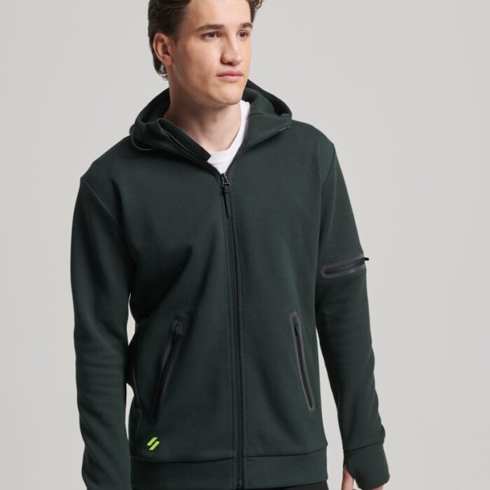 Gymtech Zip Up Hoodie Academy Dark Green M2013478A 3KO 1