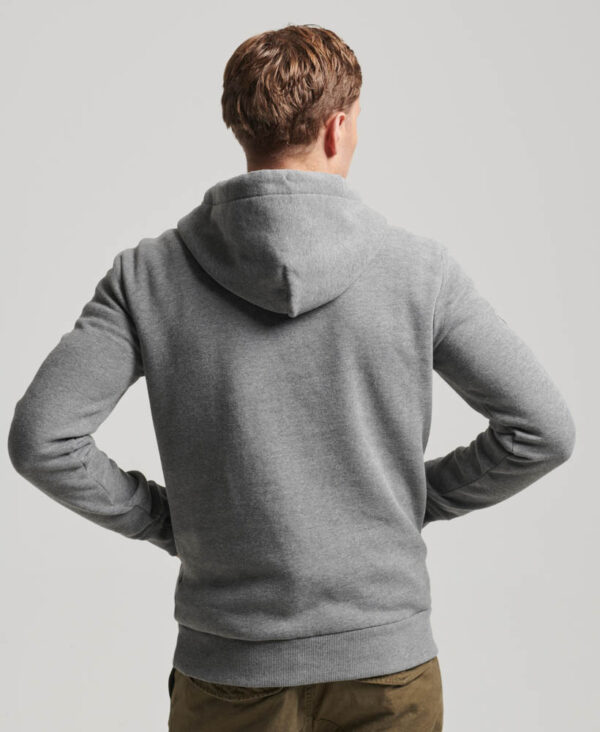 Japanese Vintage Logo Graphic Hoodie Rich Charcoal Marl M2013390A 5XZ 2