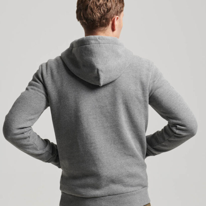 Japanese Vintage Logo Graphic Hoodie Rich Charcoal Marl M2013390A 5XZ 2