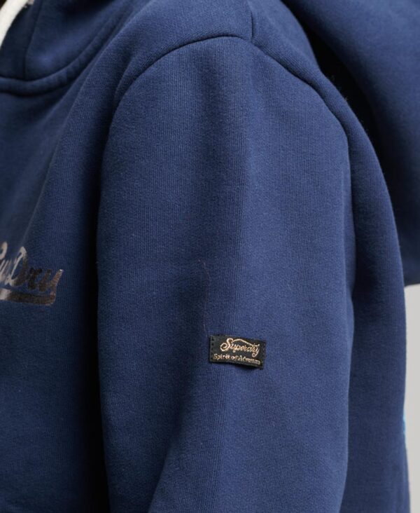 Japanese Vintage Logo Graphic Zip Hoodie Nu Navy W2012055A A7P 3