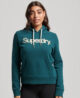 Metallic Core Logo Hoodie Pine Green W2011973A GCI 1