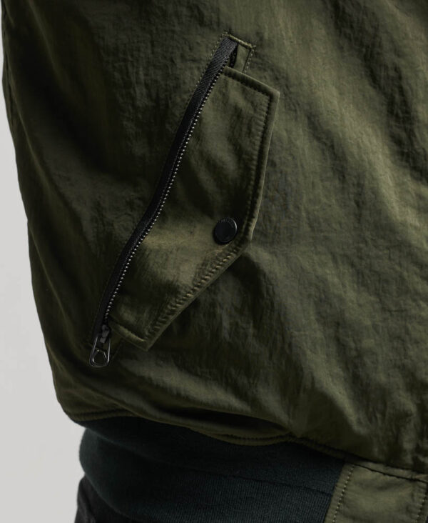 Military Hooded MA1 Bomber Jacket Surplus Goods Olive M5011722A LO3 3