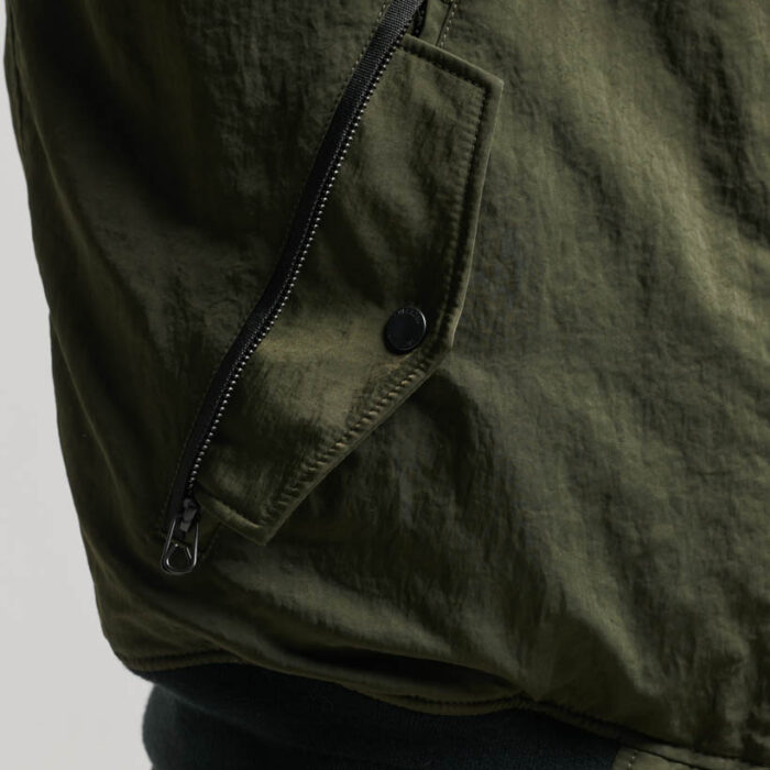 Military Hooded MA1 Bomber Jacket Surplus Goods Olive M5011722A LO3 3