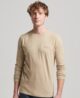 Organic Cotton Vintage Logo Embroidered Top Tan Brown Fleck Marl M6010550A 9XE 1