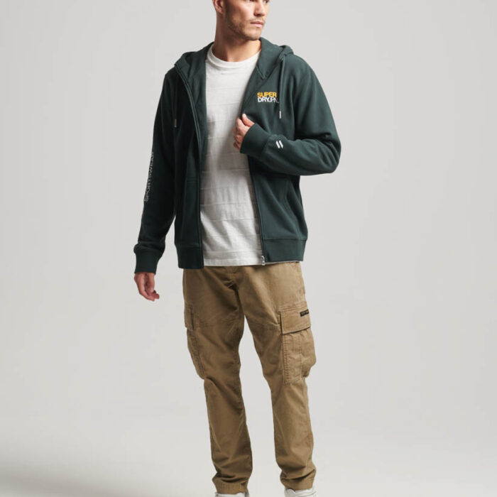 Sportswear Loose Zip Hoodie Academy Dark Green M2013105A 3KO 5