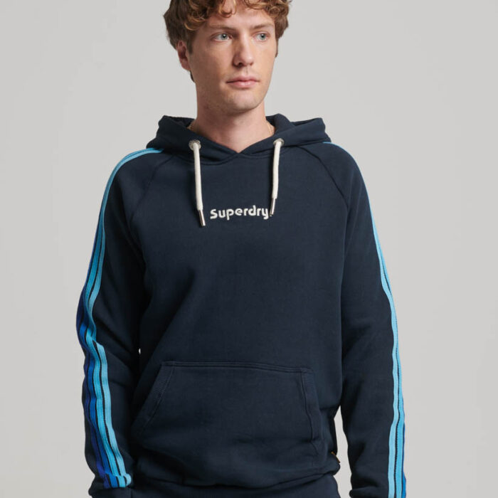 Terrain Sleeve Stripe Logo Hoodie Eclipse Navy M2013169A 98T 1