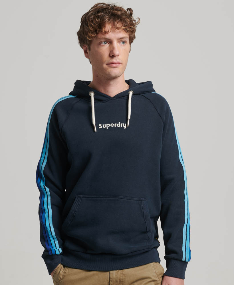 Terrain Sleeve Stripe Logo Hoodie Eclipse Navy M2013169A 98T 1