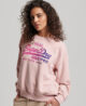 Tonal Vintage Logo Graphic Sweatshirt Somon Pink Marl W2011990A 9CU 1