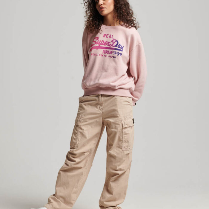 Tonal Vintage Logo Graphic Sweatshirt Somon Pink Marl W2011990A 9CU 4