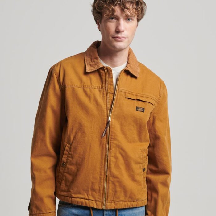 Workwear Ranch Jacket Denim Co Tobacco Brown M5011812A 8MA 1