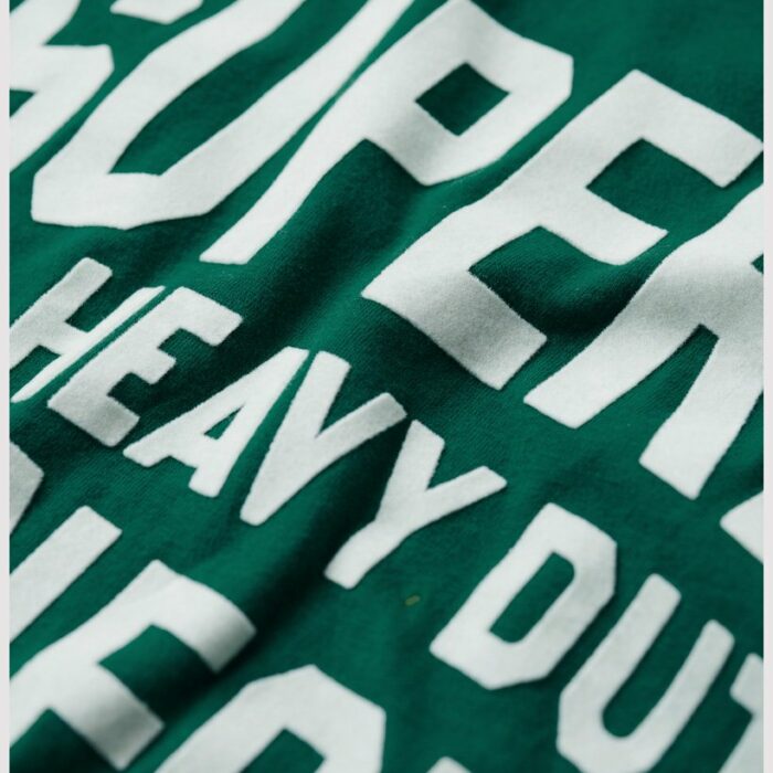 Athletic Script Graphic T Shirt Storm Green M1011767A VJ3 3