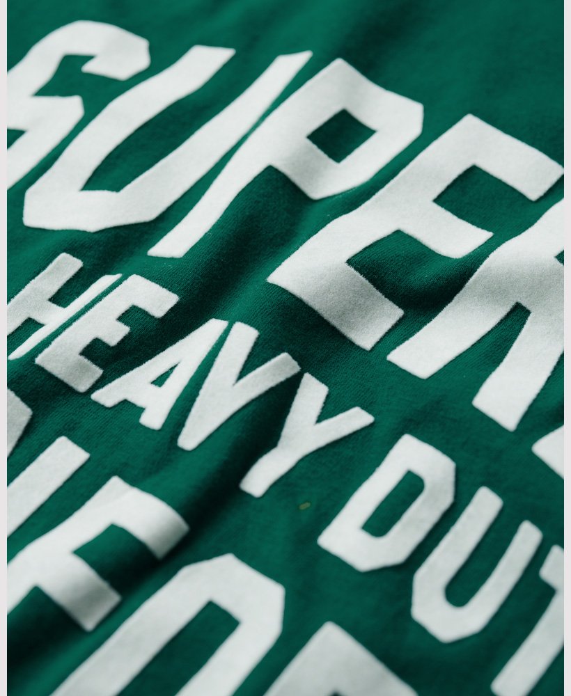 Athletic Script Graphic T Shirt Storm Green M1011767A VJ3 3