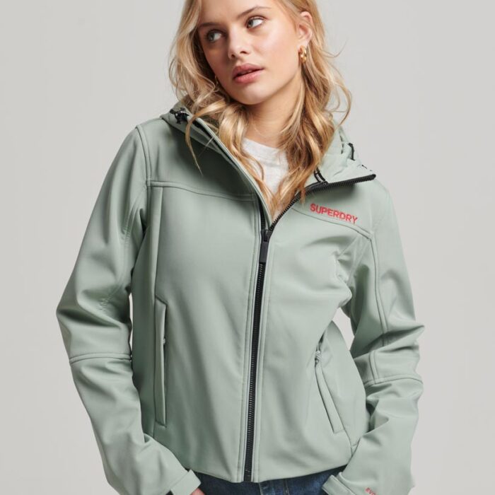 CODE Trekker Hooded Softshell Jacket Light Jade Green W5011443A 1KN 1