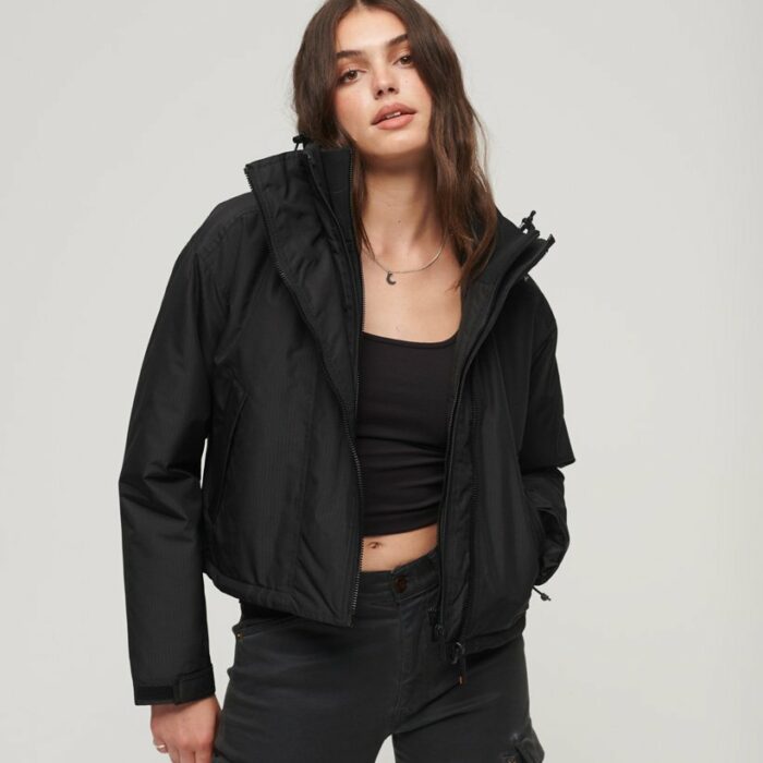 Code Windcheater Jacket Black Grid W5011703A A4O 1