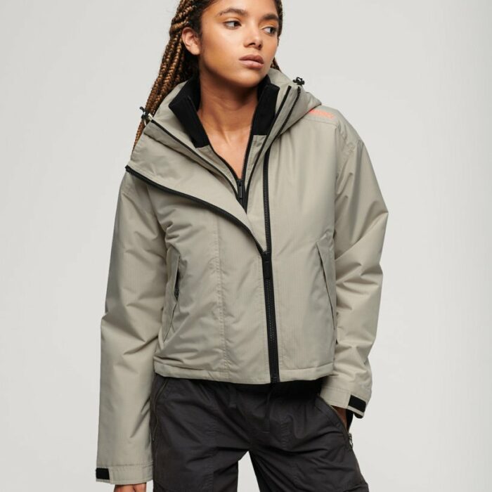 Code Windcheater Jacket Willow Grey Grid W5011703A 8QL 1