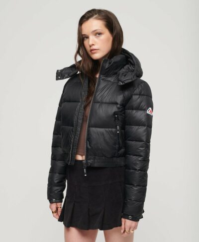 Crop Hooded Fuji Black W5011682A 02A 1