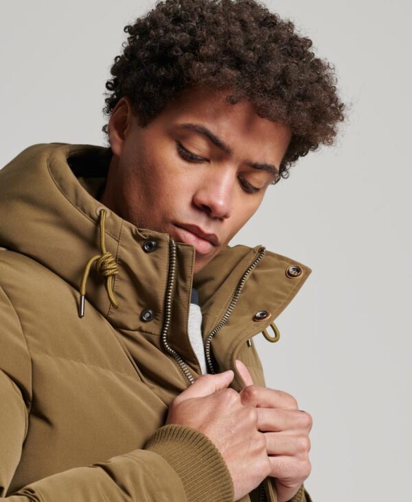 Everest Short Hooded Jacket Khaki M5011743A 03O 2