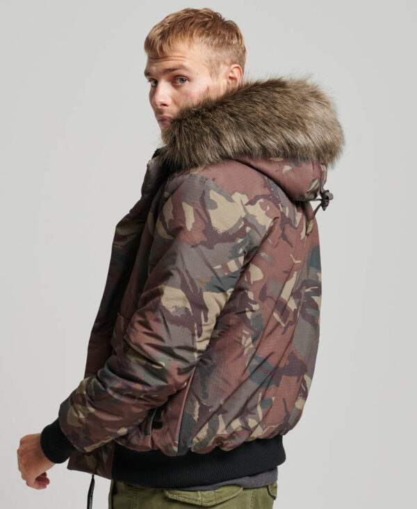 Hooded Everest Puffer Bomber Jacket Camo M5011742A F28 4