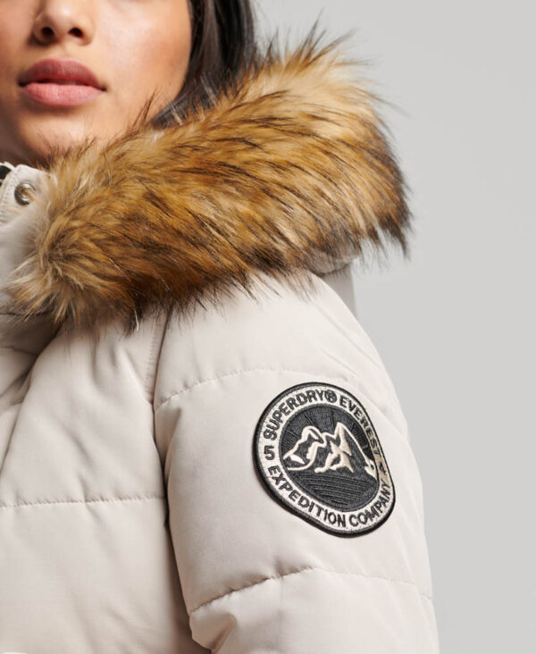 Hooded Everest Puffer Bomber Jacket Chateau Grey W5011576A 7MO 2