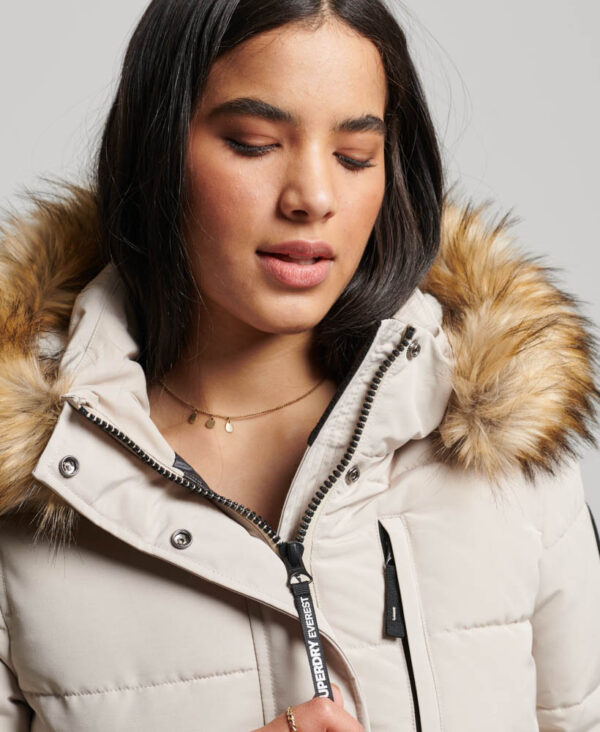 Hooded Everest Puffer Bomber Jacket Chateau Grey W5011576A 7MO 3