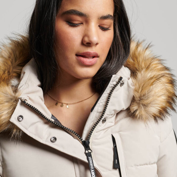 Hooded Everest Puffer Bomber Jacket Chateau Grey W5011576A 7MO 3