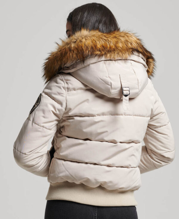 Hooded Everest Puffer Bomber Jacket Chateau Grey W5011576A 7MO 4