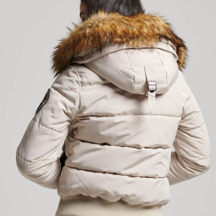 Hooded Everest Puffer Bomber Jacket Chateau Grey W5011576A 7MO 4