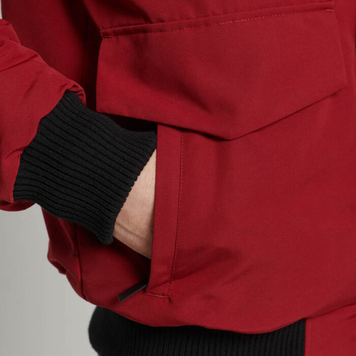 Hooded Everest Puffer Bomber Jacket Deep Red M5011742A OIB 2
