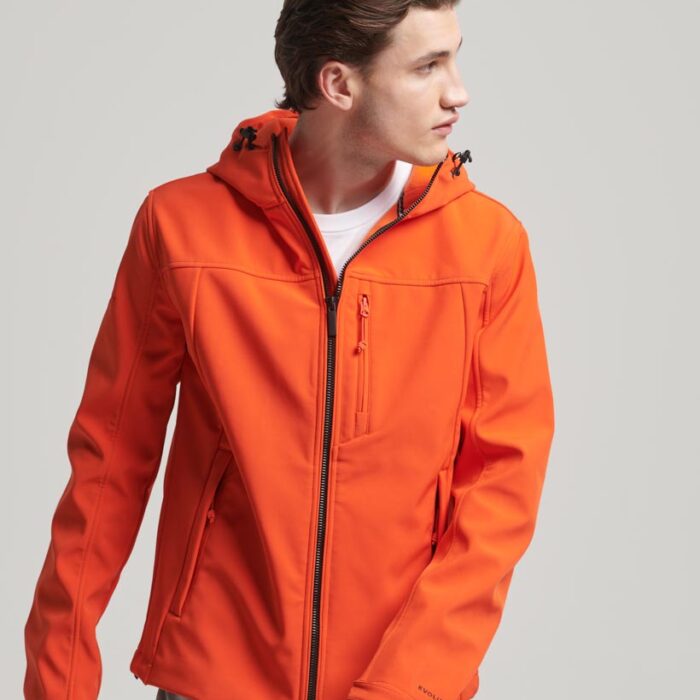Hooded Soft Shell Jacket Bold Orange M5011824A UM2 1