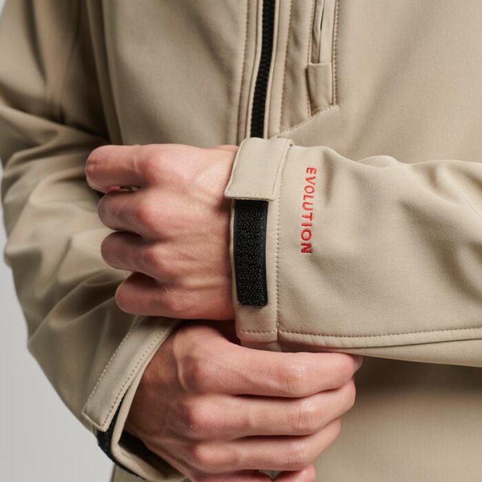 Hooded Soft Shell Jacket Winter Twig Beige M5011824A 9UN 3