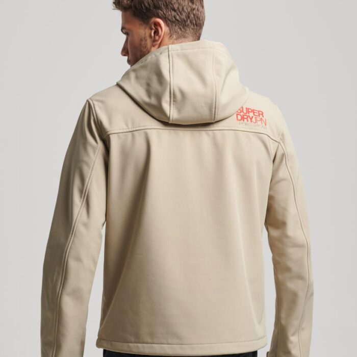 Hooded Soft Shell Jacket Winter Twig Beige M5011824A 9UN 4