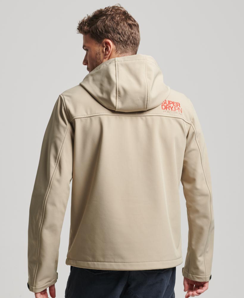 Hooded Soft Shell Jacket Winter Twig Beige M5011824A 9UN 4