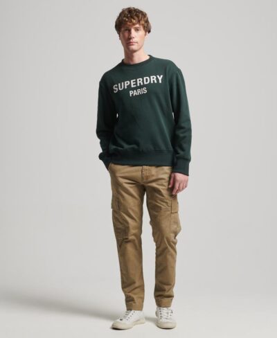Luxury Sport Loose Fit Crew Sweatshirt Academy Dark Green M2013479A 3KO 1