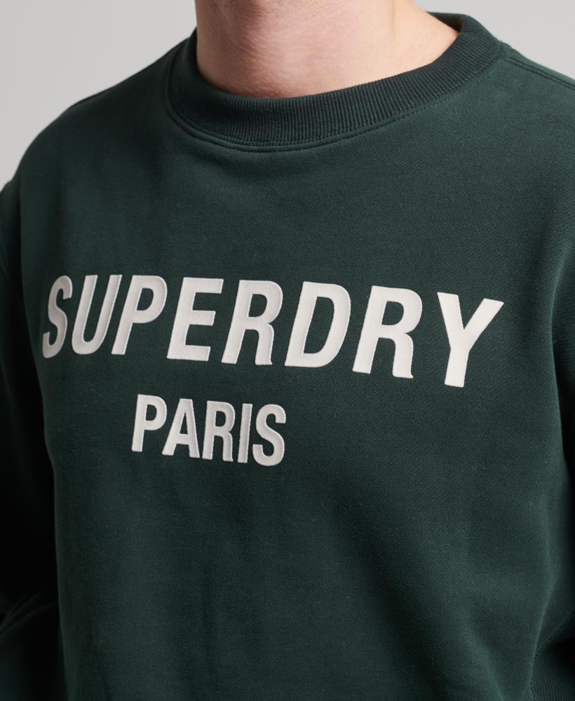 Luxury Sport Loose Fit Crew Sweatshirt Academy Dark Green M2013479A 3KO 2