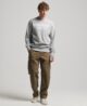 Luxury Sport Loose Fit Crew Sweatshirt Athletic Grey Marl M2013479A ZUC 1