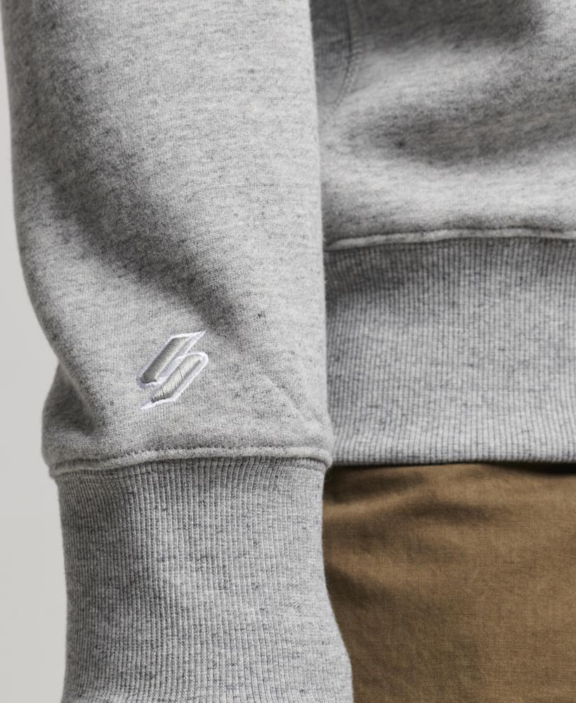 Luxury Sport Loose Fit Crew Sweatshirt Athletic Grey Marl M2013479A ZUC 2