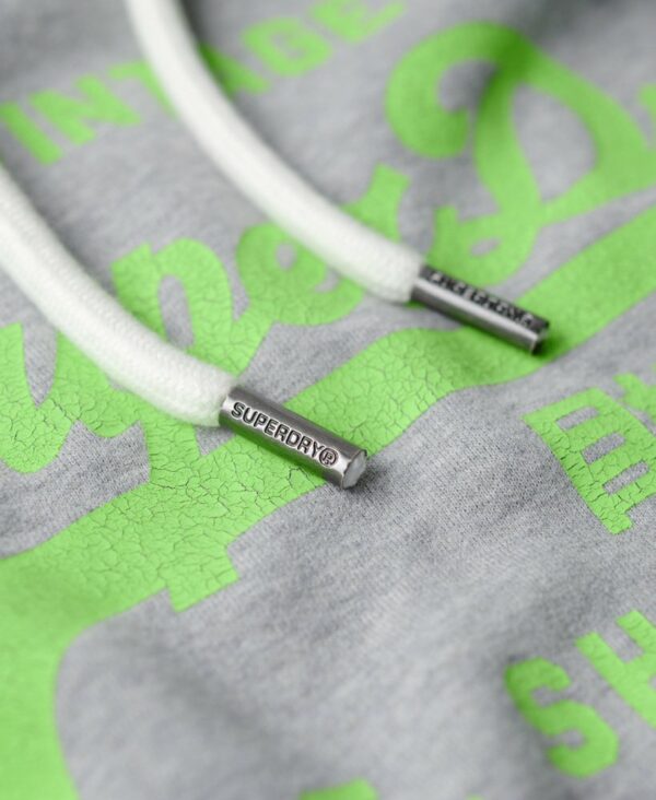 Neon Vintage Logo Hoodie Grey Marl M2013391A 07Q 3