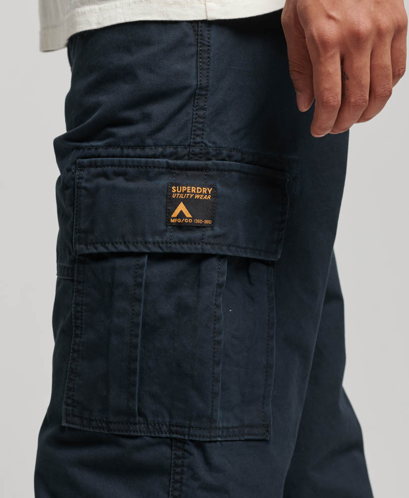 Organic Cotton Baggy Cargo Pants Eclipse Navy M7011029A 98T 3