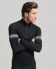 Seamless 1 4 Zip Baselayer Top Black MS110168A 02A 1