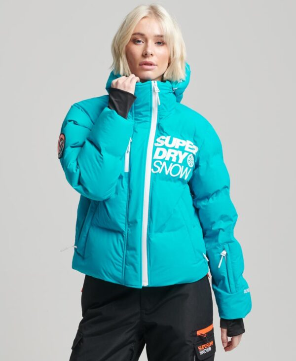 Ski Boxy Puffer Jacket Bali Blue WS110144A 9MQ 1