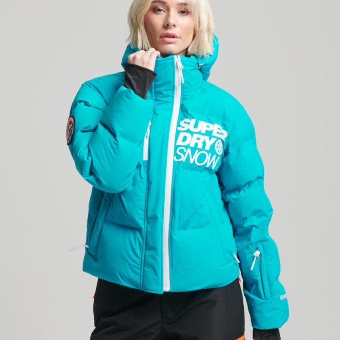 Ski Boxy Puffer Jacket Bali Blue WS110144A 9MQ 1