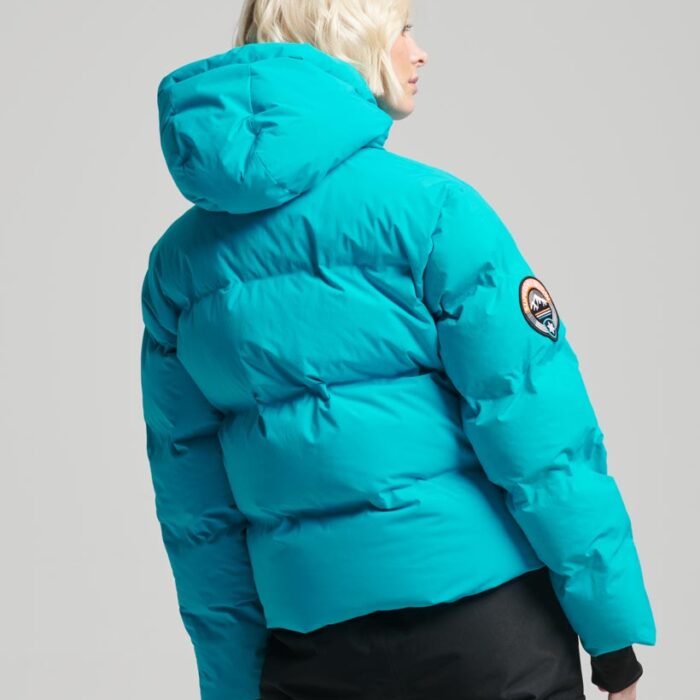 Ski Boxy Puffer Jacket Bali Blue WS110144A 9MQ 4
