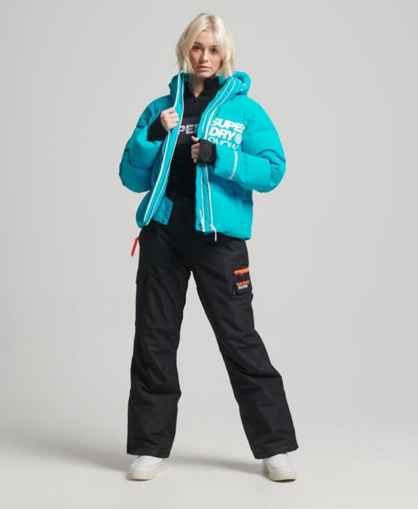 Ski Boxy Puffer Jacket Bali Blue WS110144A 9MQ 5