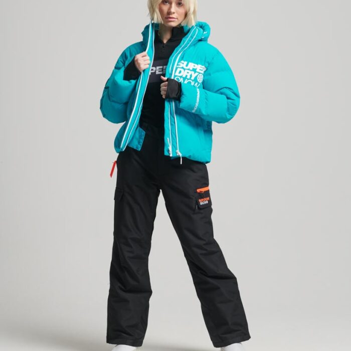 Ski Boxy Puffer Jacket Bali Blue WS110144A 9MQ 5