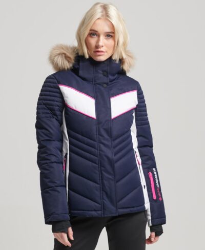 Ski Luxe Puffer Jacket Rich Navy WS110143A ADQ 1
