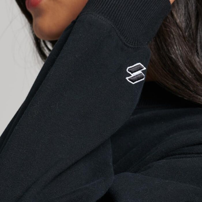Sport Luxe Loose Crew Sweatshirt Black W2011917A 02A 2