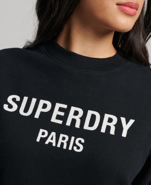 Sport Luxe Loose Crew Sweatshirt Black W2011917A 02A 3