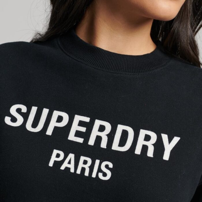 Sport Luxe Loose Crew Sweatshirt Black W2011917A 02A 3
