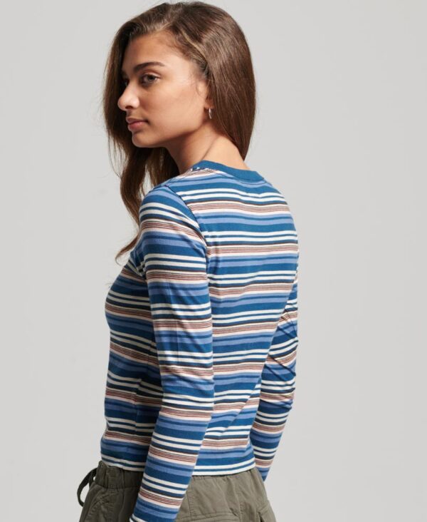 Stripe Long Sleeve Top Blue Bottle Stripe W6011743A 9EW 3